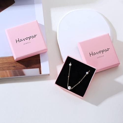 Havopso Gold Chain Necklace for Women 18K Gold Plated Dainty Star Cross Heart Cuabn Choker Chains Stainless Steel Trendy Jewelry Christmas Gifts thumbnail 7