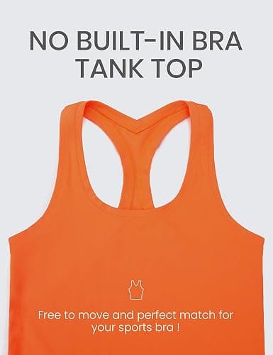 CRZ YOGA Butterluxe Racerback Tank Tops for Women - Yoga Workout Casual Gym Athletic Camisole Tight Sleeveless Shirts thumbnail 5