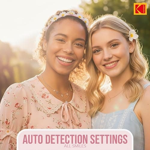 Kodak PixPro Friendly Zoom FZ55 16MP 1080p Full HD Digital Camera with 5X Optical Zoom Vlogging Camera (Pastel Pink) thumbnail 4