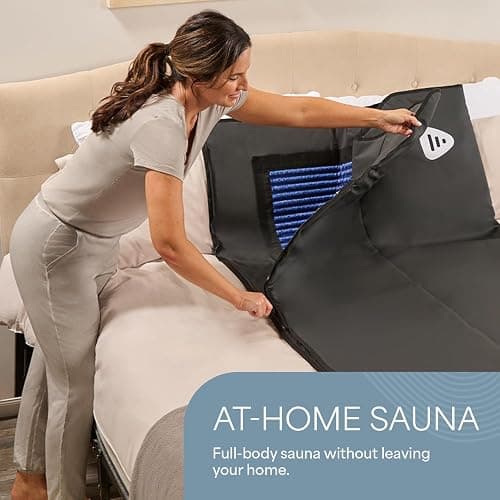 LifePro RejuvaWrap Infrared Sauna Blanket — Portable Sauna Bag with 9 Temp Levels Low EMF Far Infrared Heating — At Home Full Body Rejuvenation & Relaxation thumbnail 10