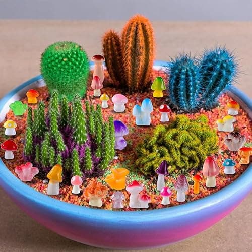 DIYDEC 80pcs Mini Resin Mushroom 80 Style Miniature Mushrooms Figures to Hide Small Tiny Resin Mushrooms Bulk for Dollhouse Decor Micro Fairy Garden Landscape Aquarium Tiny Party Favor Toys thumbnail 6