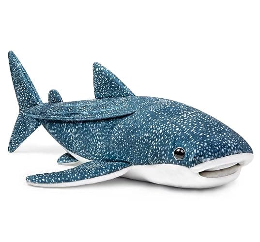 ZHONGXIN MADE Simulation Great Whale Shark Plush Toy - Realistic 20.5" Long Lifelike Blue Texture Whale Shark Stuffed Toys, Super Soft Ocean Sea Creatures Sharks Plush Toy Gift Collection for Kids - Image 1