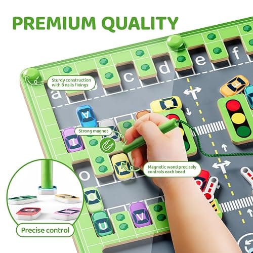 zhiwuzhu Magnetic Alphabet Maze,Montessori Toys,Alphabet Puzzle Toddler Toys for Ages 2-4,Sensory Toys Fine Motor Skills,Birthday Gifts for Kids thumbnail 3