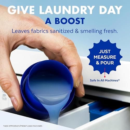 Lysol Laundry Sanitizer Additive, Bacteria-Causing Laundry Odor Eliminator, Detergent Additive, Crisp Linen, 90oz thumbnail 9