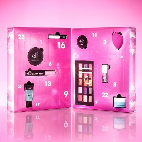 e.l.f. Sleigh the Holidays 24-Day Advent Calendar 2025, Skincare Essentials & Festive Makeup In Limited-Edition Shades, Vegan & Cruelty-Free thumbnail 3