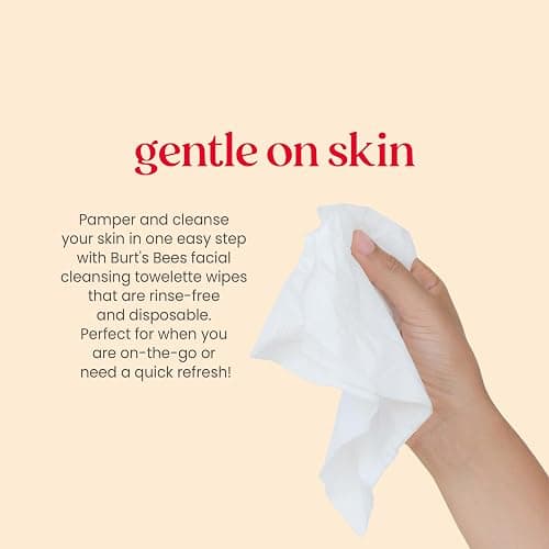 Burt's Bees Aloe Vera Face Wipes, for Sensitive Skin, Soothing Makeup Remover & Facial Cleansing Towelettes, 30 Ct. (3-Pack) thumbnail 5
