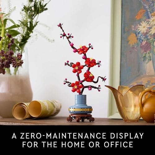 LEGO Botanicals Plum Blossom Building Sets for Adults - Artificial Flower for Dinner Table Centerpiece, Living Room Home Decor, Ages 18+ - DIY Craft Kits - Gift for Birthdays - 10369 thumbnail 6