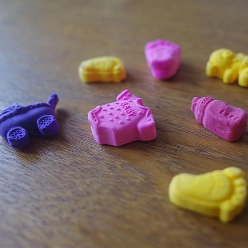 ScivoKaval Baby Shower Silicone Mold with Onesie Pacifier Bottle Baby Footprint Bear Carriage Mold for Chocolate Cake Candy Gummy Cupcake Decoration Party Cupcake Topper thumbnail 4