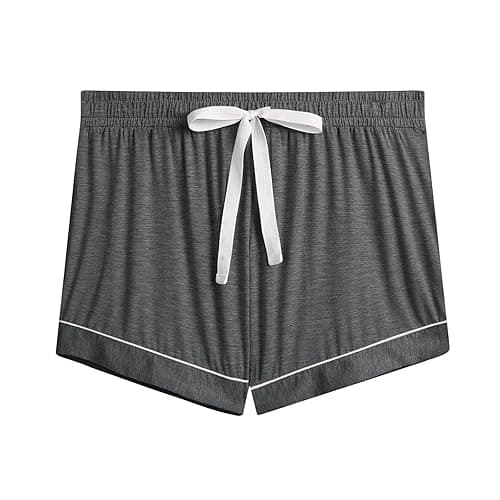 Cherrydew Women Bamboo Viscose Super Soft Comfy Summer Cooling Short Sleeve Button Down Pajama Shorts Set S-XXL thumbnail 6