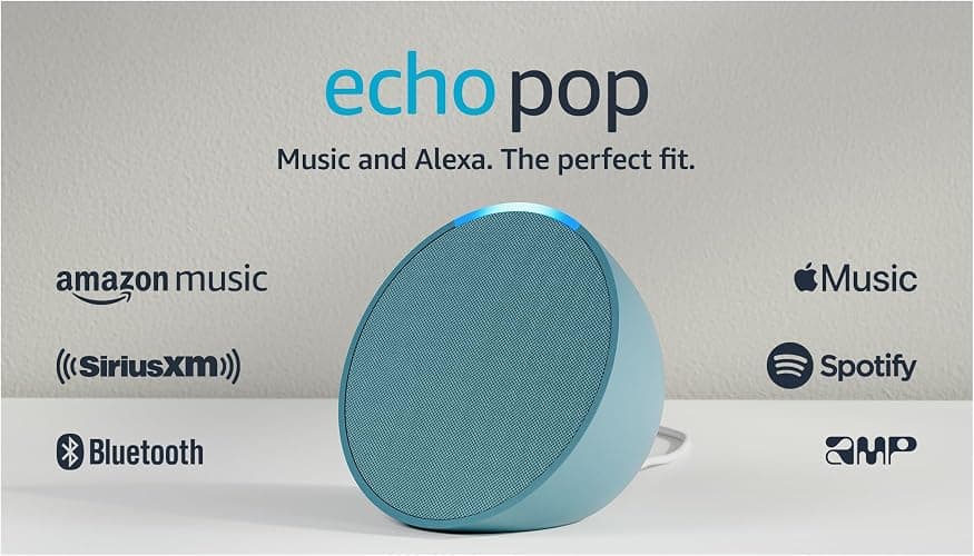 Amazon Echo Pop (newest model), Our smallest speaker with Alexa+ Early Access, Fits in any room, Midnight Teal thumbnail 13