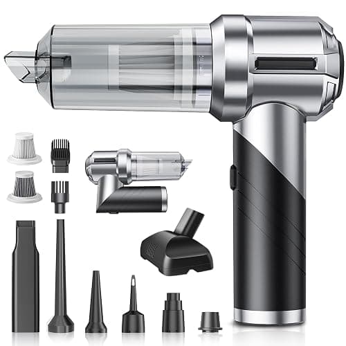 NVKHG Aspirateur à Main, 28000Pa Aspirateur à Main sans Fil, 3 en 1 Mini Aspirateur de Voiture avec Moteur sans balais, Pliable Aspirateur sans Fil pour Voiture, Maison, Cuisine - Image 1
