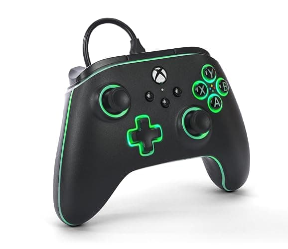 PowerA Advantage Wired Controller for Xbox Series X|S with Lumectra - Black, gamepad, wired video game controller, gaming controller, works with Xbox One and Windows 10/11, officially licensed thumbnail 3