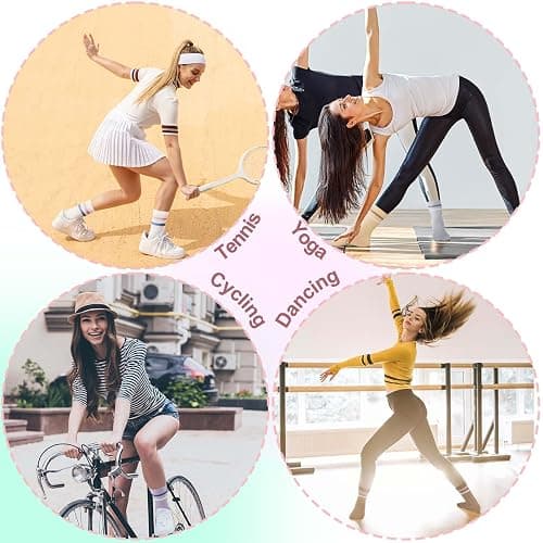 Zuimei 8 Pairs Ladies Socks Women Socks 4-7 Multipack Cotton Sports Gym Leisure Crop Breathable Crew Ankle Trainer Walking Casual Socks for Womens thumbnail 5