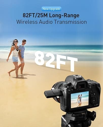 MENERESAS 3-in-1 Mini Microphone for iPhone: Wireless Lavalier Microphones for iOS/Android Devices/Camera - Noise Reduction Lapel Mic - Clip on Mic for Video Recording Vlog/YouTube/Interview - deep black thumbnail 5