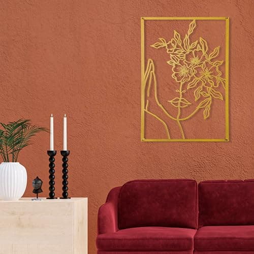 AGIOTA 3 Pcs Gold Wall Decor Above Bed Minimalist for Living Room Metal Line Art - Female Body, Gold Room Decor for Bedroom Modern Wall Art for Indoor 15inch thumbnail 2