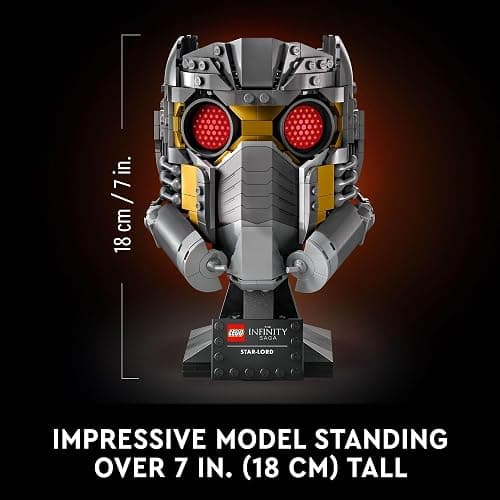 LEGO Marvel Star-Lord's Helmet Set 76251, Collectible Model Kit for -Adults to Build, Home Décor Creative Activity, Gift Idea thumbnail 2