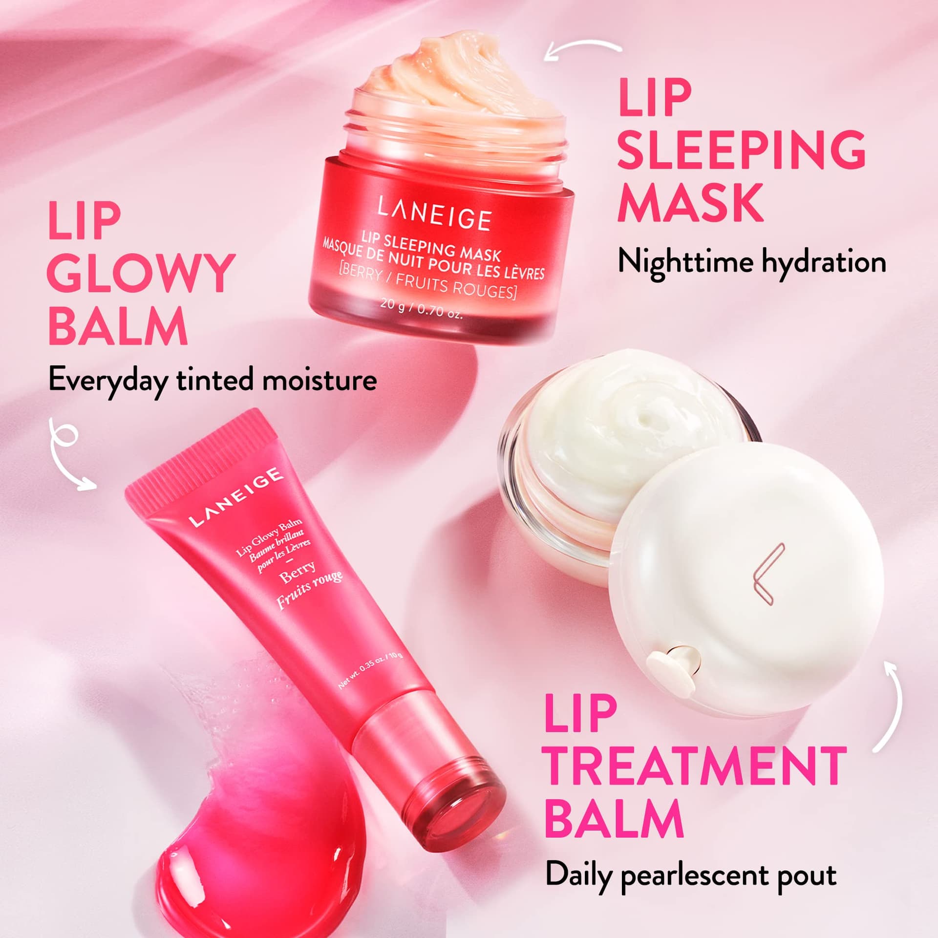 Laneige Lip Glowy Balm, Berry, 10 g, 1 count thumbnail 7