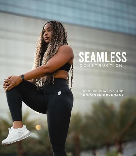 Gymreapers Infinity Seamless Workout Leggings for Women High Waist Seamless Leggings for Exercise Running Active Yoga Pants thumbnail 6