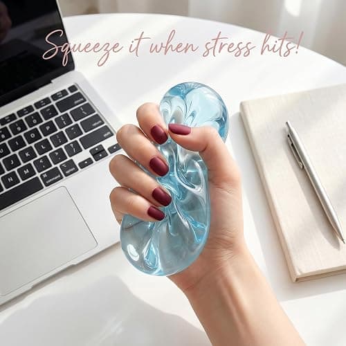 Coconut Oil Squishy, Handmade Slow Rising Stress Relief Balls, Soft Sensory Fidget Toy for Adults, Non Sticky Shapeable Anxiety Relief Desk Toy for Focus, Work, Study & Relaxation thumbnail 3