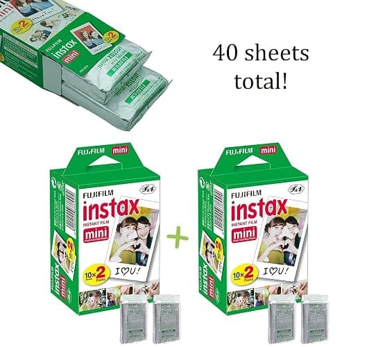 Fujifilm Instax Mini 12 Instant Camera Mint Green + Fuji Film Value Pack (40 Sheets) + Shutter Accessories Bundle, Incl. Compatible Carrying Case, Quicksand Beads Photo Album 64 Pockets thumbnail 2