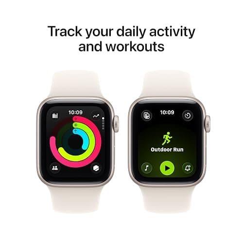 Apple Watch SE 3 [GPS 40mm] Smartwatch with Starlight Aluminum Case with Starlight Sport Band - S/M. Fitness and Sleep Trackers, Heart Rate Monitor, Always-On Display, Water Resistant thumbnail 5