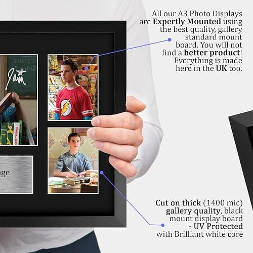 HWC Trading Iain Armitage Young Sheldon Gifts Printed Signed Autograph Presentation Photo Montage Display for TV Show Fans - 16" x 12" Framed thumbnail 4