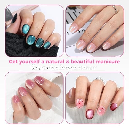 UNA GELLA Extra Short Oval Round Nail Tips 312pcs Short Oval Gel Nail Tips | Soft Gel Clear Press on Nails Full Cover Fake False Nails for Nails Extension DIY Salon at Home 12 Sizes thumbnail 2