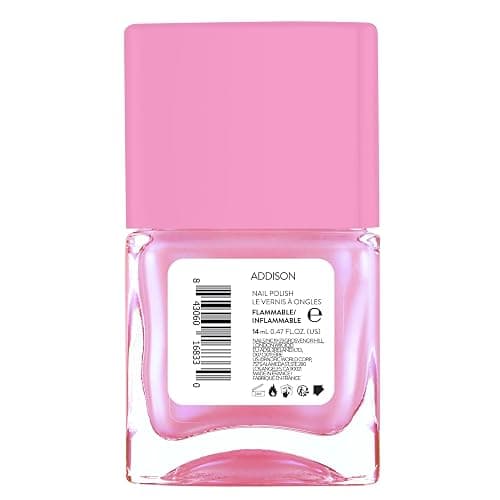 Nails.INC It's Topless Addison Iridescent Pink Gel-Like Nail Polish | Iridescent rosy pink gel nail polish stays glossy and long-lasting for 6 days. Ideal for manis, gifting, and glam nights. thumbnail 11