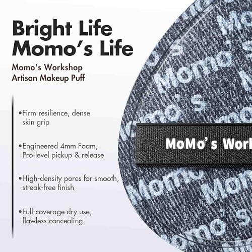 Black Denim Makeup Sponges,Blender Sponges for Foundation & Concealer, Non-Absorbent Rubycell, Large Beauty Sponge,Makeup on Details Targeted, Travel Friendly & Reusable,2pcs thumbnail 4