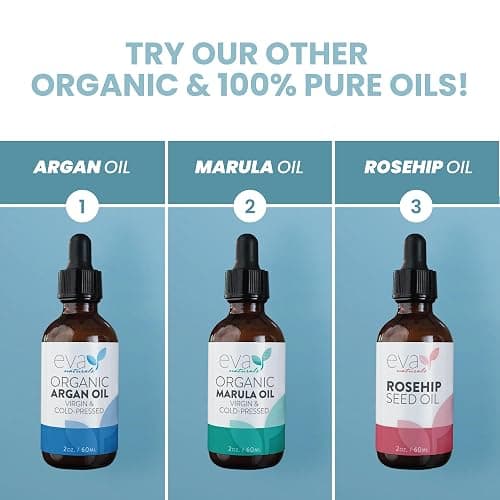 Eva Naturals Organic Castor Oil – 100% Pure, Cold-Pressed & Unrefined – Organic Oil for Hair, Eyelashes & Eyebrows – Helps Condition, Nourish, Strengthen & Revive Appearance – Hair & Lash Care, 2 oz thumbnail 7
