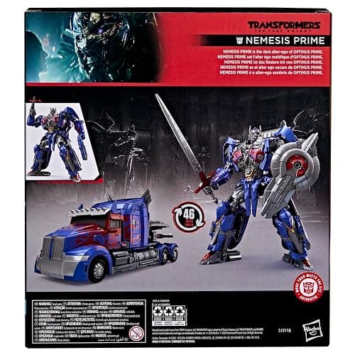 Transformers Studio Series The Last Knight Nemesis Prime, Leader Class 8.5-Inch Converting Action Figure, Robot Toys for Ages 8+ thumbnail 5