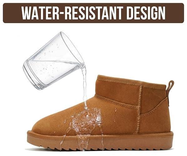 Project Cloud 100% Genuine Leather Comfortable Womens Ankle Boots | Water Resistant Memory Foam Insole Winter Shoes - Trendy Footwear Outdoor Fall Shoes for Women - Winter Boots for Women thumbnail 6