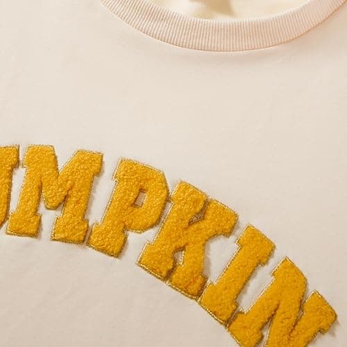 Karuedoo Mommy and Me Matching Outfits Halloween Family Matching Shirts Pumpkin Spice Embroidery Sweatshirt Pullover Top thumbnail 4