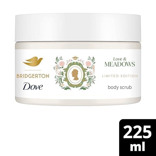 Dove Limited Edition Bridgerton Love & Meadows Body Scrub exfoliating scrub with a bergamot & wildflowers scent for deep nourishment 225 ml thumbnail 2