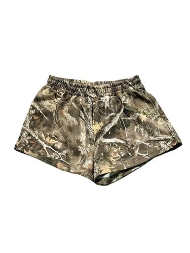 MakeMeChic Women's Sweat Shorts Camo Boxer Workout Shorts - Image 1
