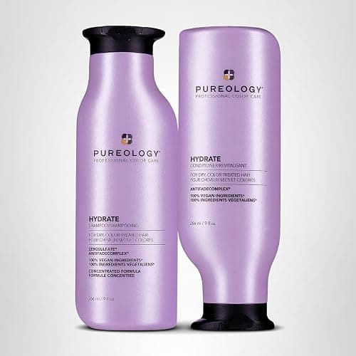 Pureology Hydrate Moisturizing Shampoo & Conditioner Set - For Medium to Thick Dry and Color Treated Hair, Softens and Deeply Hydrates, Sulfate-Free thumbnail 8