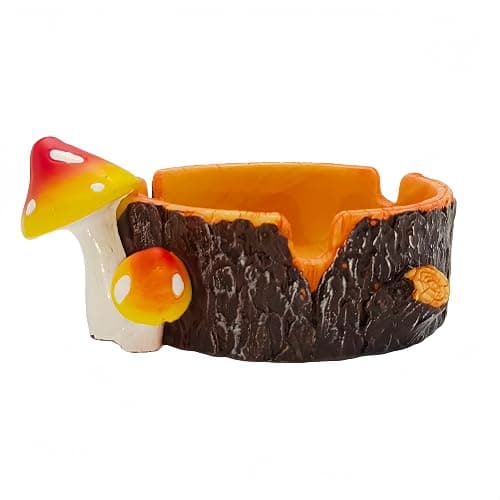 Ashtray Cigarette Snuffer for Smokers Cool Ashtrays,Mushroom Ashtray Outdoor Ashtray Decor, Mushroom Gifts for Home Office - Image 1