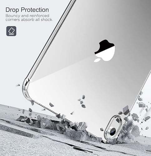 MoKo Clear Case for iPad (A16) 11th Generation 2025 11-inch/10th Generation 2022 10.9 inch, Lightweight Soft TPU, Anti-Scratch Ultra Slim Protective Tablet Cover, Shockproof Impact Resistant, Clear thumbnail 5