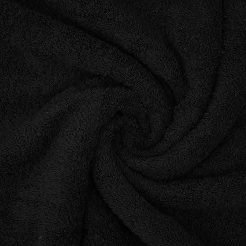 DAN RIVER 2 Pack Luxury Bath Sheets 35x70, 600 GSM, Soft & Quick Dry 100% Ring Spun Cotton Towels Ideal for Hotels, Spas, Gyms & Salons Extra Large, Black thumbnail 7