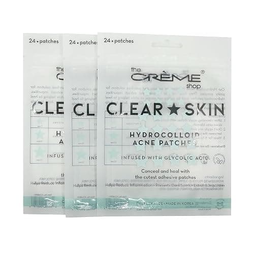 The Crème Shop Star Shape Clear Skin Hydrocolloid Dark Spot Acne Patches - Infused with Salicylic Acid + Witch Hazel | Adhesive patches that fight pesky pimples. (72 Patches / 3 Sizes) thumbnail 2