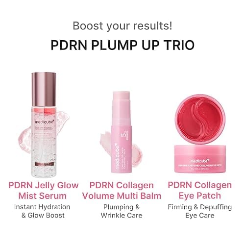 medicube PDRN Pink Collagen Volume Multi Balm Stick | Volufiline, PDRN, NAD, Collagen | Face & Body Balm for Under-Eyes, Neck, Forehead, Smile Lines, Lips | Plumping, Radiance, Line Care | K-Beauty thumbnail 7