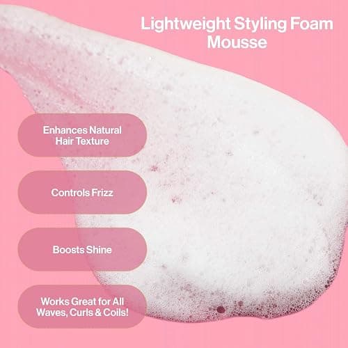Rizos Curls Curl Defining Mousse – Lightweight Foam for Volume & Hydration – Shine & Definition for Every Curl Pattern: Wavy, Curly, Coily 1a–4c Hair Types – Sulfate & Paraben Free thumbnail 9