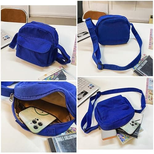Collsants Small Crossbody Bag Cute Purse Mini Canvas Crossbody Purse Phone bag thumbnail 6