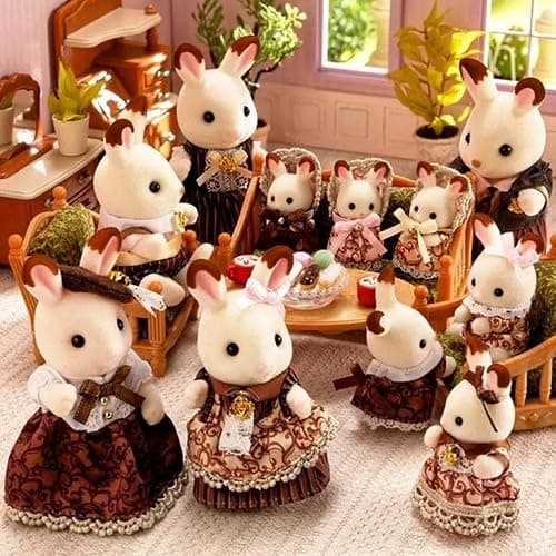 Sylvanian Families Chocolate Rabbit Family 40th Anniversary Set 5848 thumbnail 2