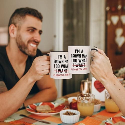 Aurahouse Funny Girl Dad Gifts Mug, Gift for Dad from Daughter | Dad birthday gifts from daughter wife kids, Fathers Day, Christmas gift for dad, New Daddy, I Do What My Daughter Wants thumbnail 6