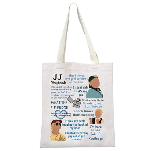MYSOMY Outer TV Show Inspired Gift JJ Maybank Shoulder Bag OBX Tote Bag Pogue Friends Gift TV Show Fans Gift - Image 1