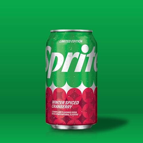 Sprite Winter Spiced Cranberry, Lemon-Lime and Cranberry Flavored Soda Pop Soft Drink, 12 fl oz, 12 Pack thumbnail 3