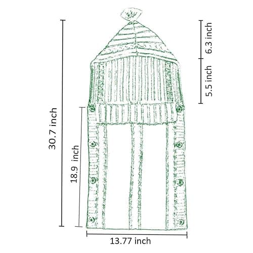 XMWEALTHY Newborn Baby Wrap Swaddle Blanket Knit Sleeping Bag Receiving Blankets Stroller Wrap for Baby(Black Grey) (0-6 Month) thumbnail 2