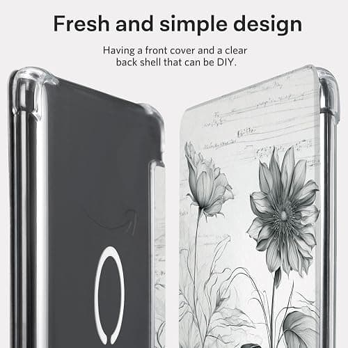 CoBak Magnetic Case for 7" Kindle Paperwhite 12th Gen 2024 and Kindle Colorsoft - Compatible with iPhone MagSafe, for Samsung/Belkin/Anker Wireless Charging Pads, Clear Back Cover, Auto Sleep Wake thumbnail 4