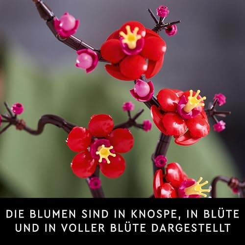 LEGO Botanicals Pflaumenblüte - Pflegeleichte Blumendeko aus der Botanik Kollektion - Kreatives Bauset für Erwachsene - Entspannende Aktivität - Künstliche Pflanze zum Sammeln 10369 thumbnail 6